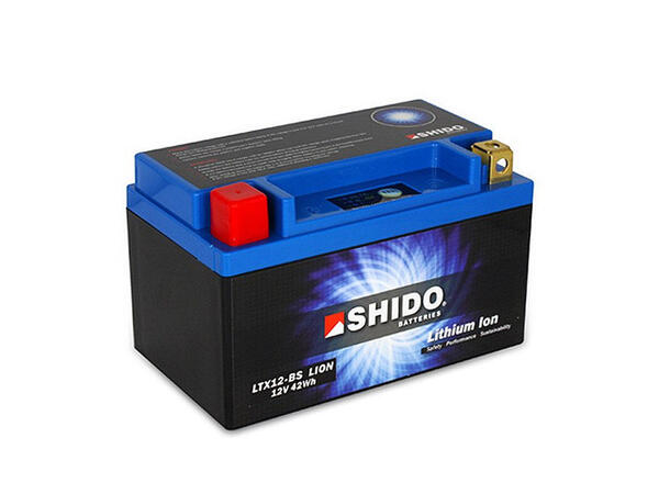 Shido LTX12-BS Lithium Ion Batteri 12V, 3.5Ah, 48Wh, 150x87x130 